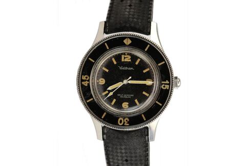 The Waltham Fifty Fathoms is an U.S. Navy watch made in Switzerland.