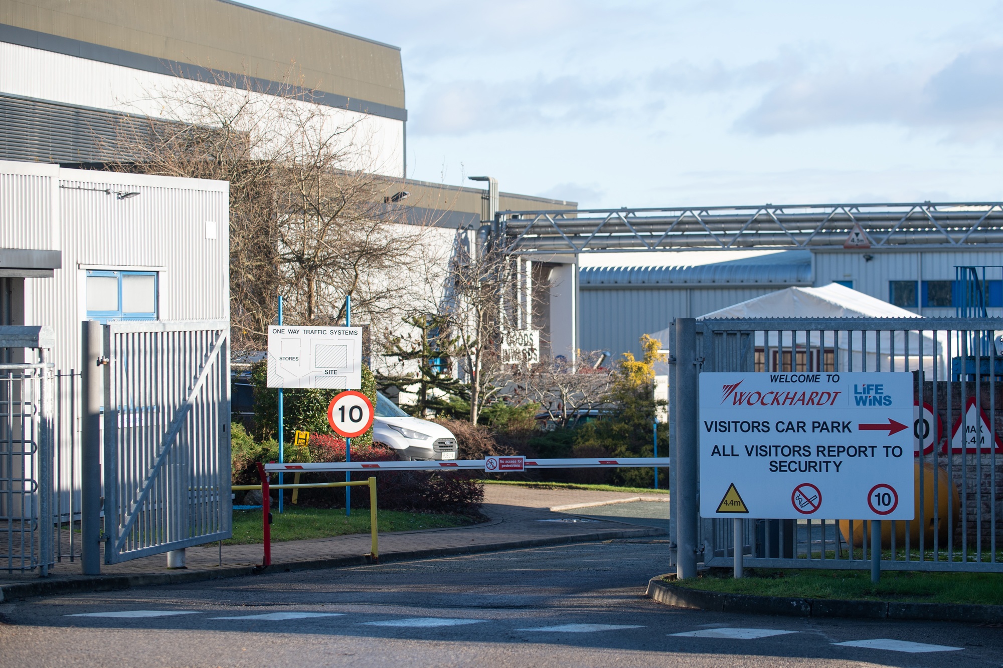 The Wockhardt pharmaceutical manufacturing facility on Wrexham Industrial Estate in North Wales, on Jan. 21.