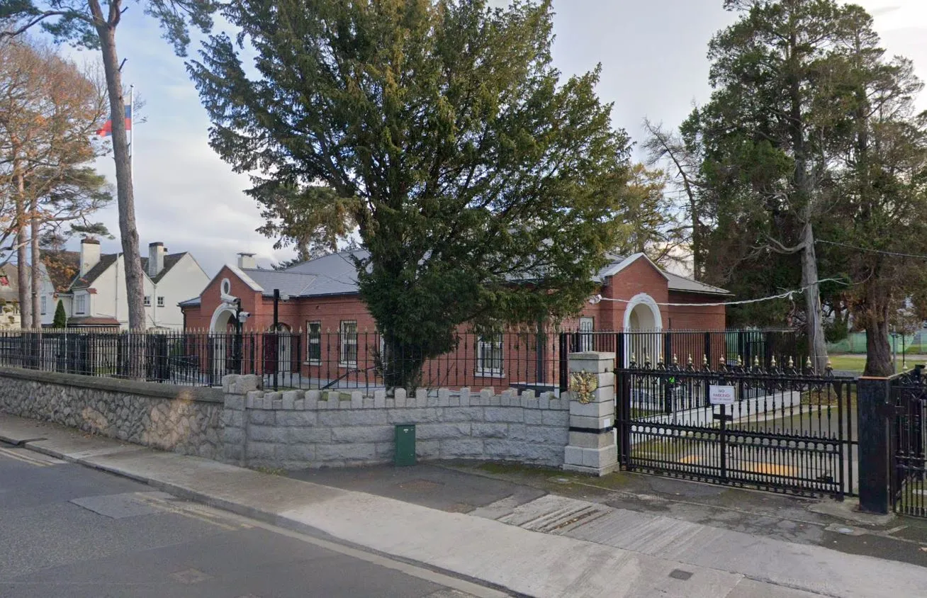 The&nbsp;Russian&nbsp;embassy in Dublin.