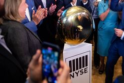 Traders On Floor Of The NYSE As Stocks Mixed Amid Earnings