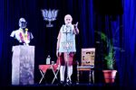 Narendra Modi pictured during a live '3D hologram' telecast in Mumbai on April 14