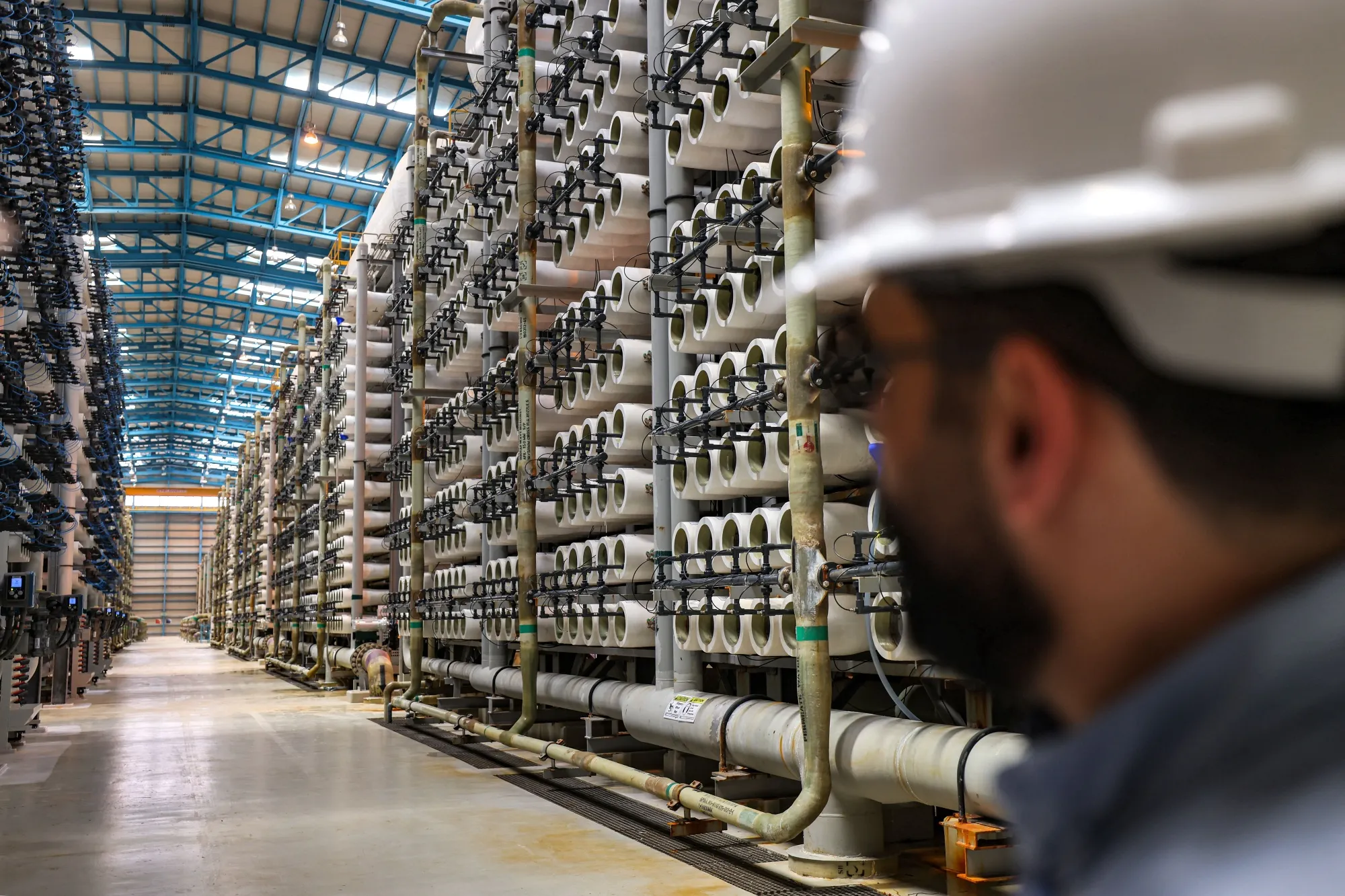 A desalination plant in Ras al-Khair, Saudi Arabia.