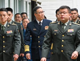relates to Pentagon Chief Touts China Talks, Efforts to Box Beijing In