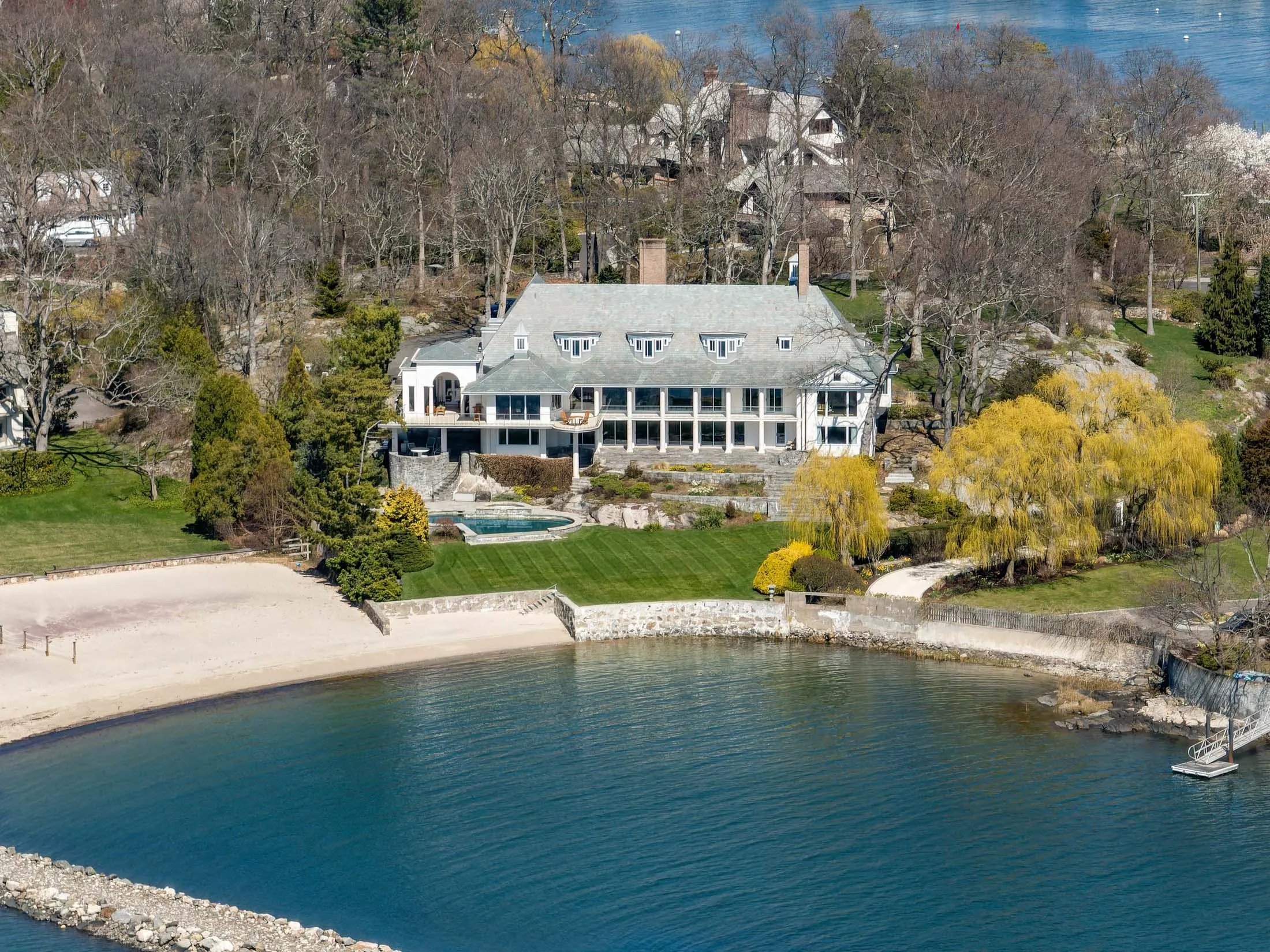An $11 Million Connecticut Mansion Has Fibonacci Sequence Design, Private  Beach - Bloomberg