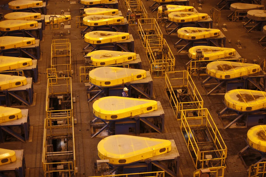 A Freeport-McMoRan copper and gold mining complex.