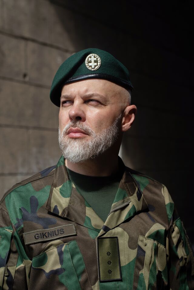 Donatas Giknius, a volunteer in the Lithuanian Riflemen’s Union