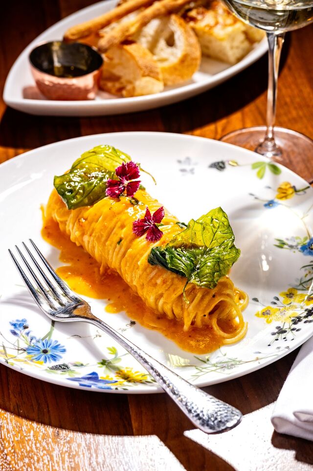 Spaghetti dish at Centrolina restaurant