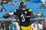 Dwayne Haskins of the Pittsburgh Steelers during a game on Aug. 27, 2021.
