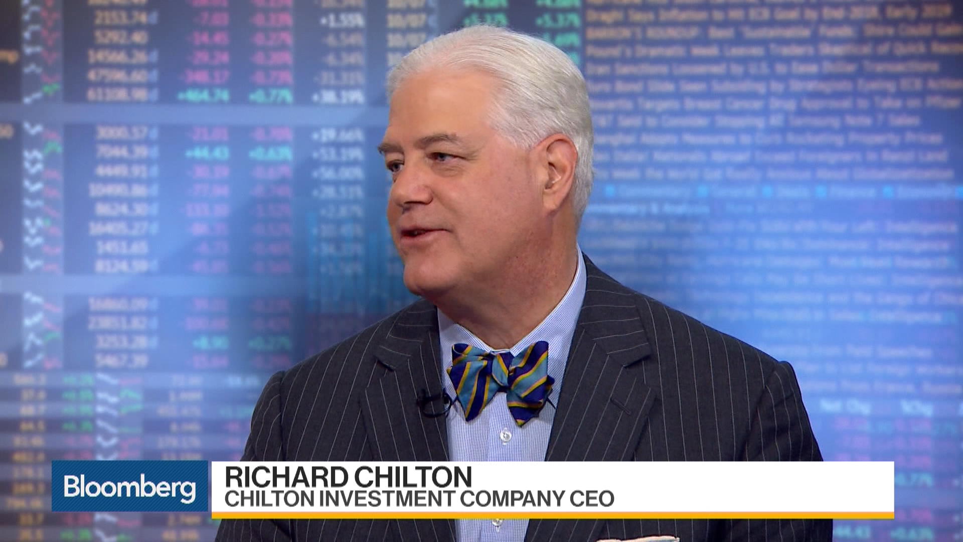 Watch Chilton Investment CEO Sees Trump Tweets as Investor Tool - Bloomberg