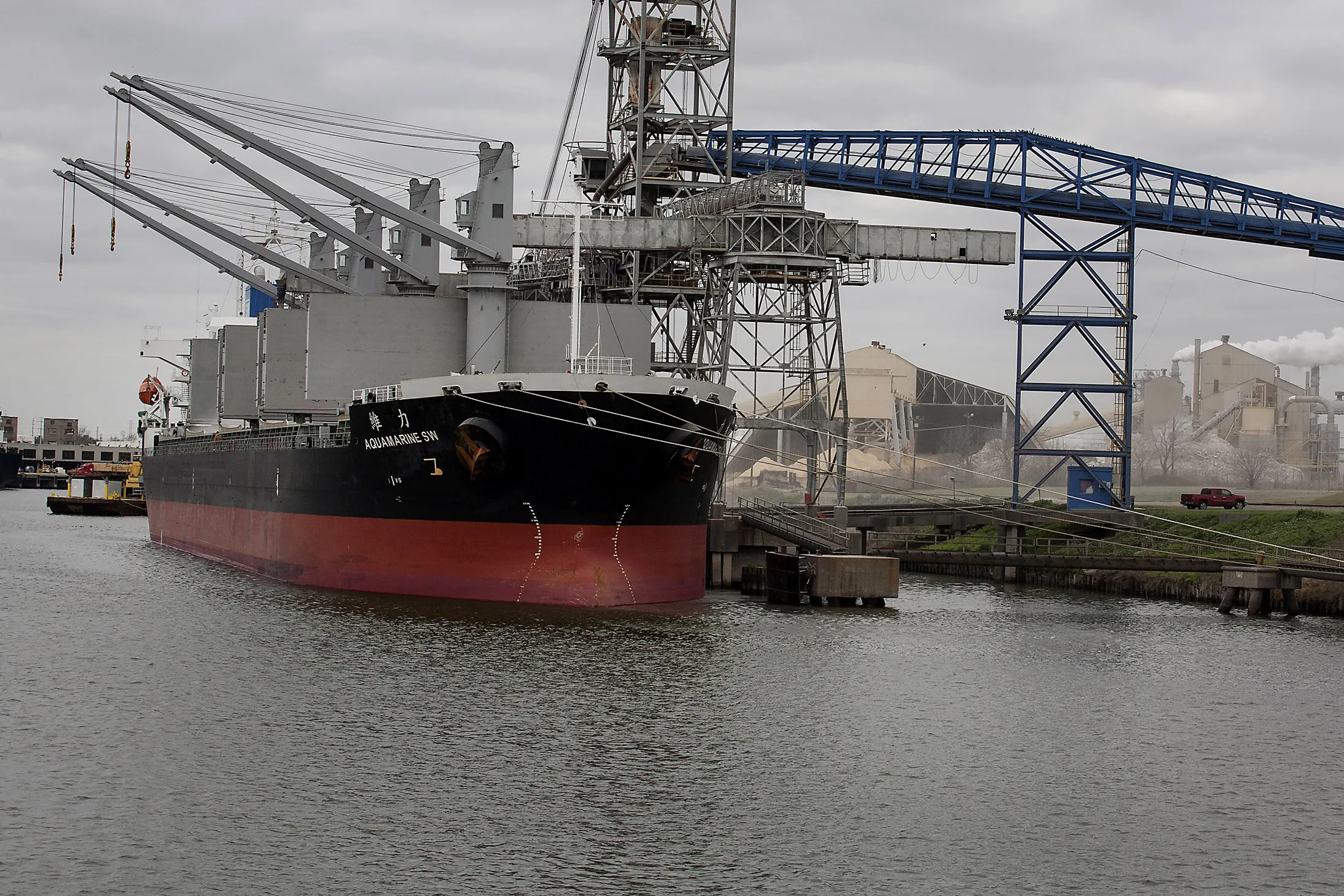 The Houston Ship Channel in Houston, Texas, on Jan. 30, 2014.
