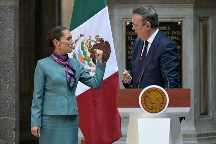 MEXICO-US-ECONOMY-CEO-DIALOGUE-SHEINBAUM