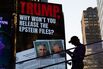 Billboard in Times Square Calls For Release Of Epstein Files