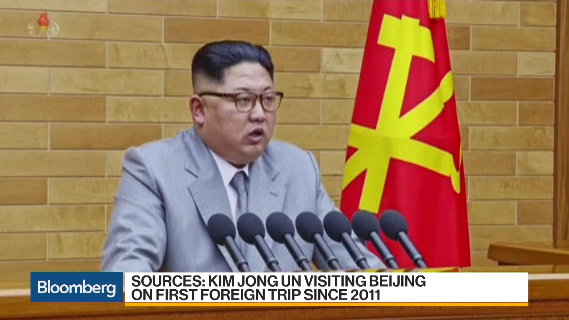 Watch Kim Jong Un Said to Make Surprise Visit to China - Bloomberg