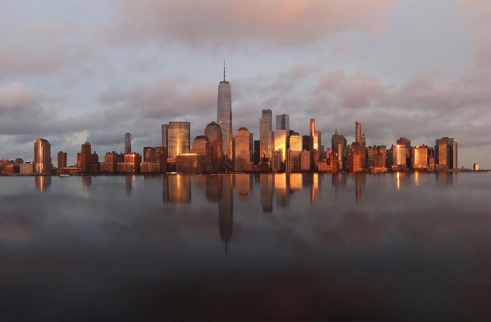 Sunset in New York City