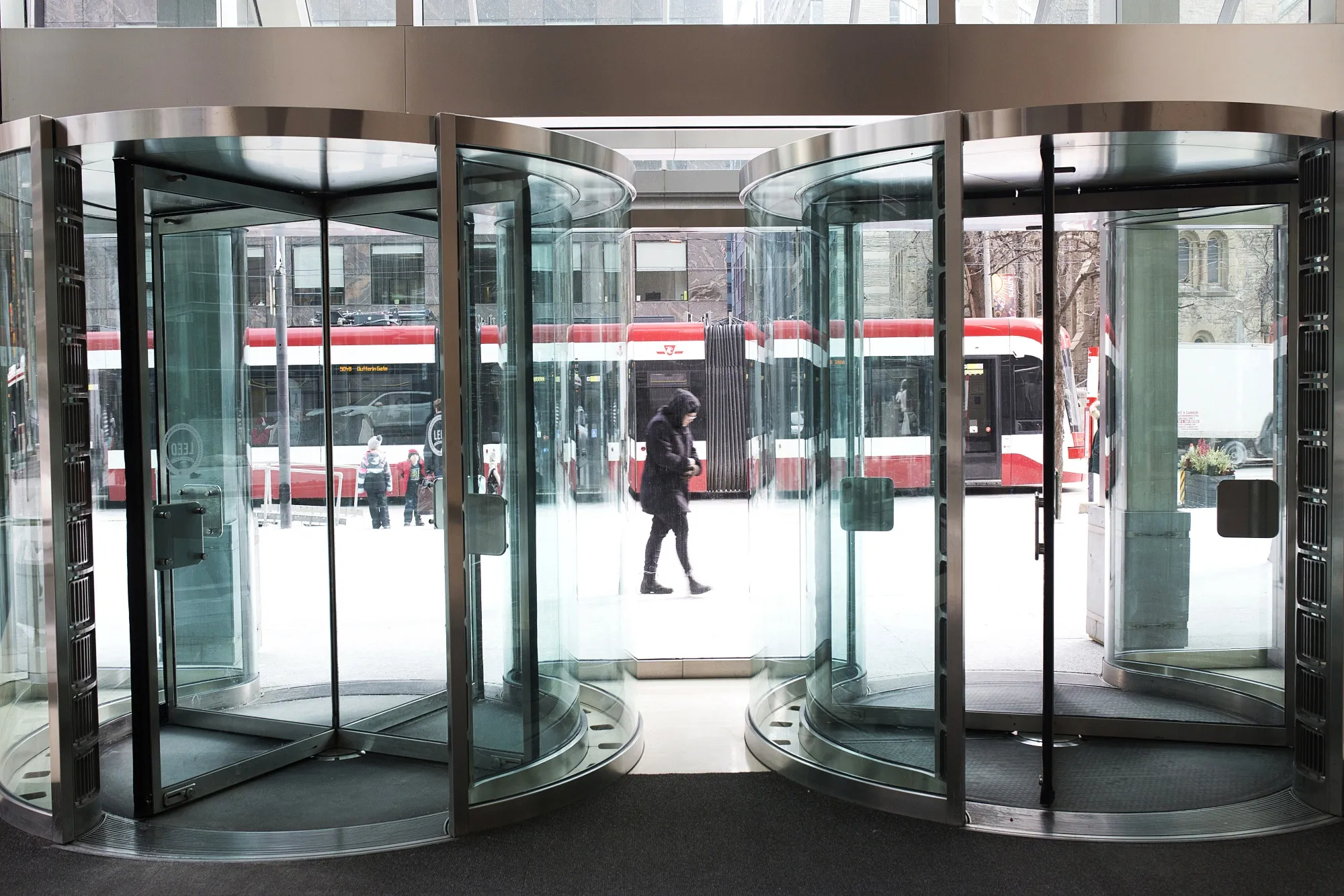Toronto's Financial District As Stock Market Bloodbath Kept At Bay In Canada With Gold Rally