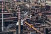 Aerial view of The Steelworks Ilva Taranto