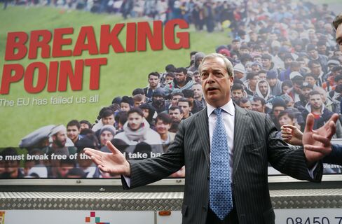 Nigel Farage launches a national poster campaign.