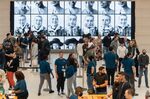 Shoppers at the Apple Fifth Avenue store in New York.