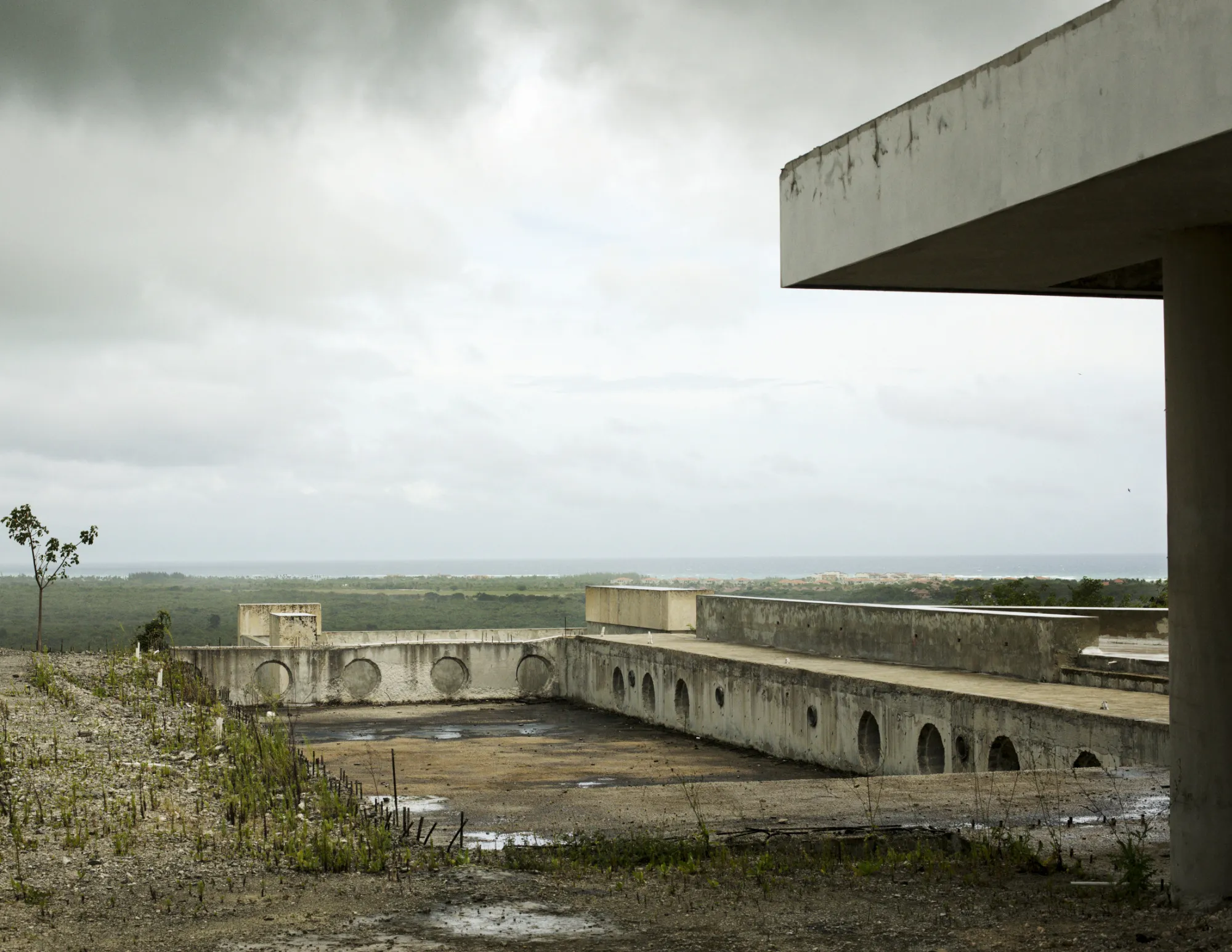 A building abandoned midconstruction at Trump Farallon Estates at Cap Cana in the Dominican Republic.