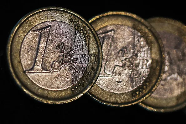 The euro is in demand.
