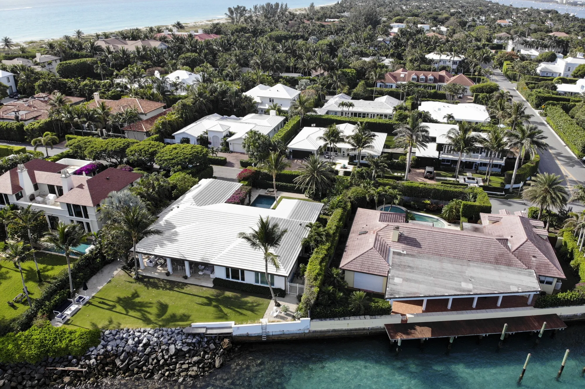 Homes in Palm Beach, Florida.