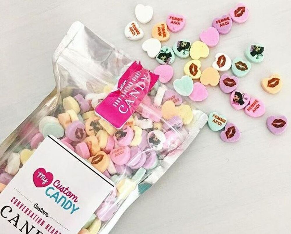 custom sweetheart candy