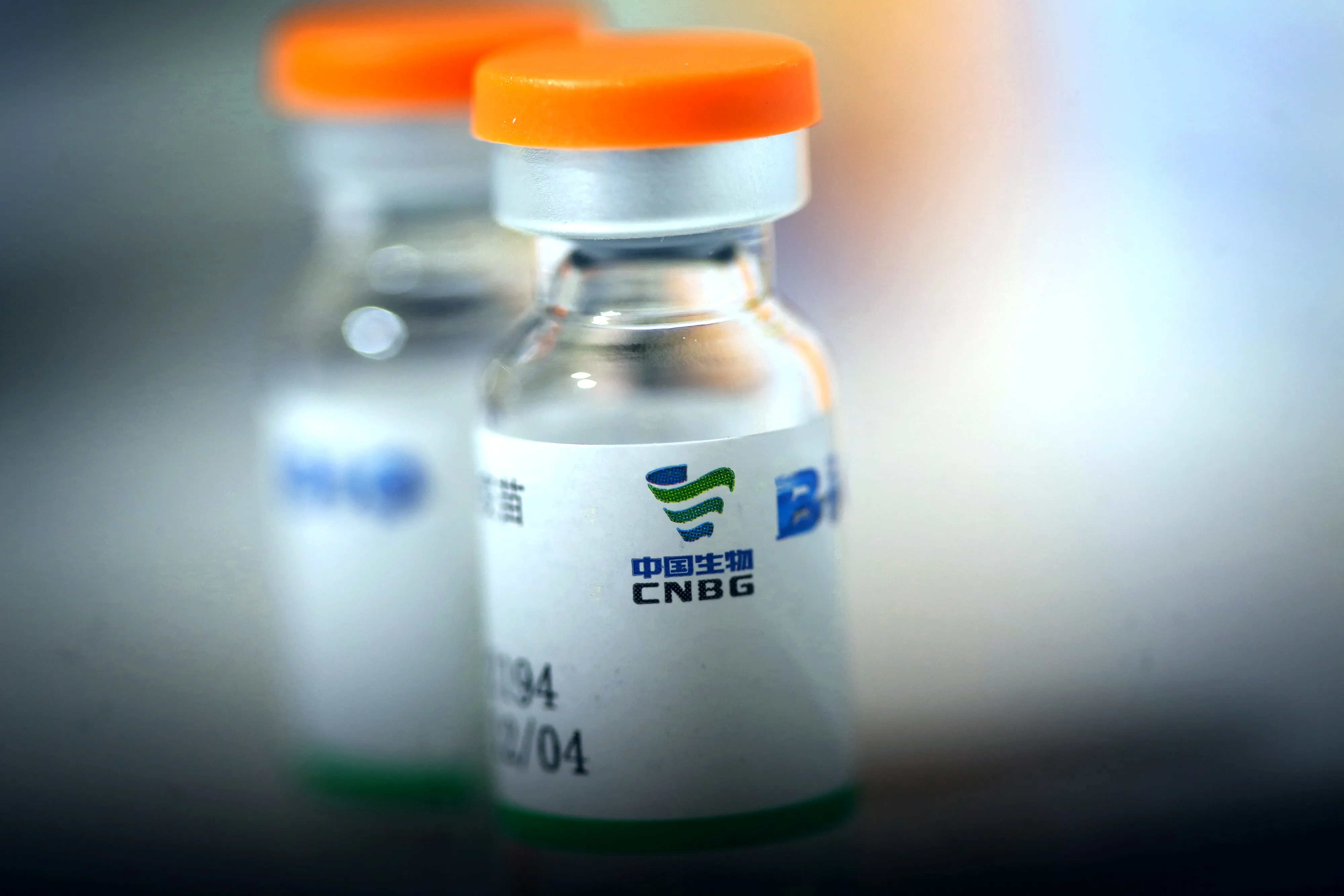 Vials of the Sinopharm Group Co. Covid-19 vaccine.