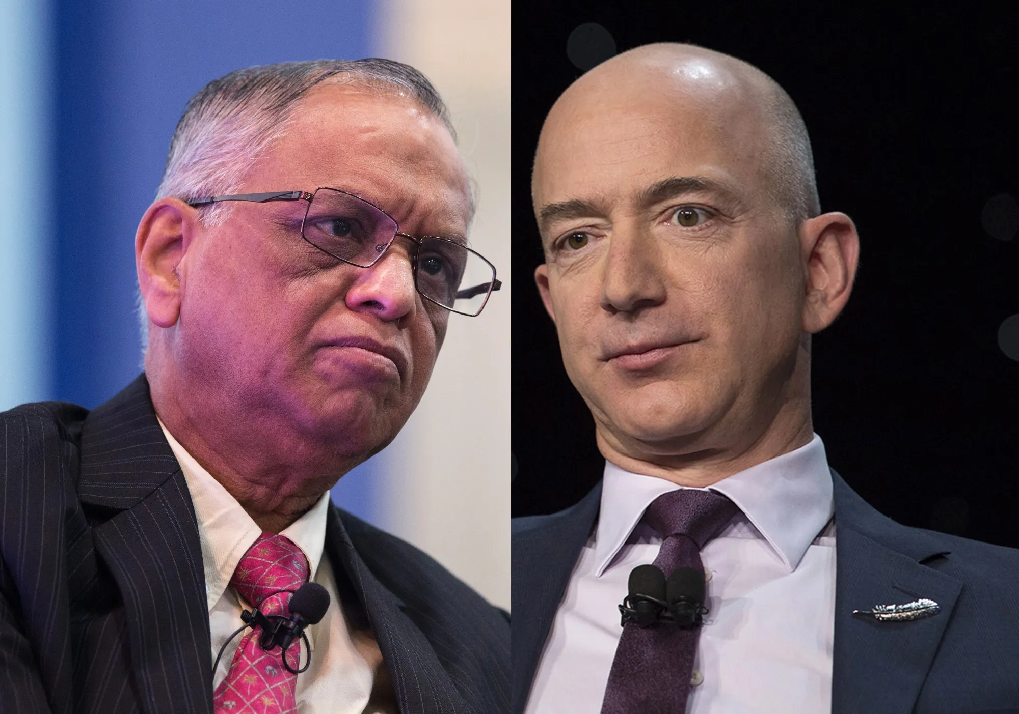 N.R. Narayana Murthy and Jeff Bezos