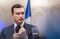 Líderes políticos franceses en Medef antes de las elecciones