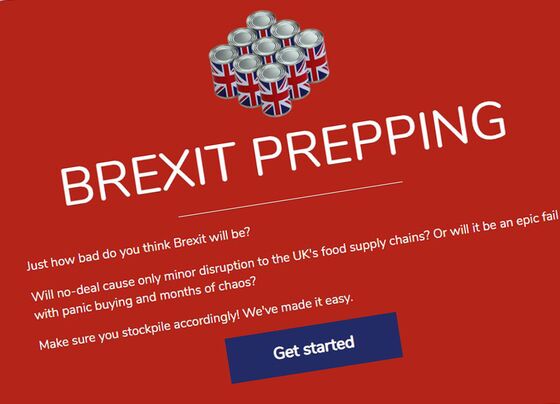 The Amazon for Brexit Helps Britons Stockpile in Four Clicks