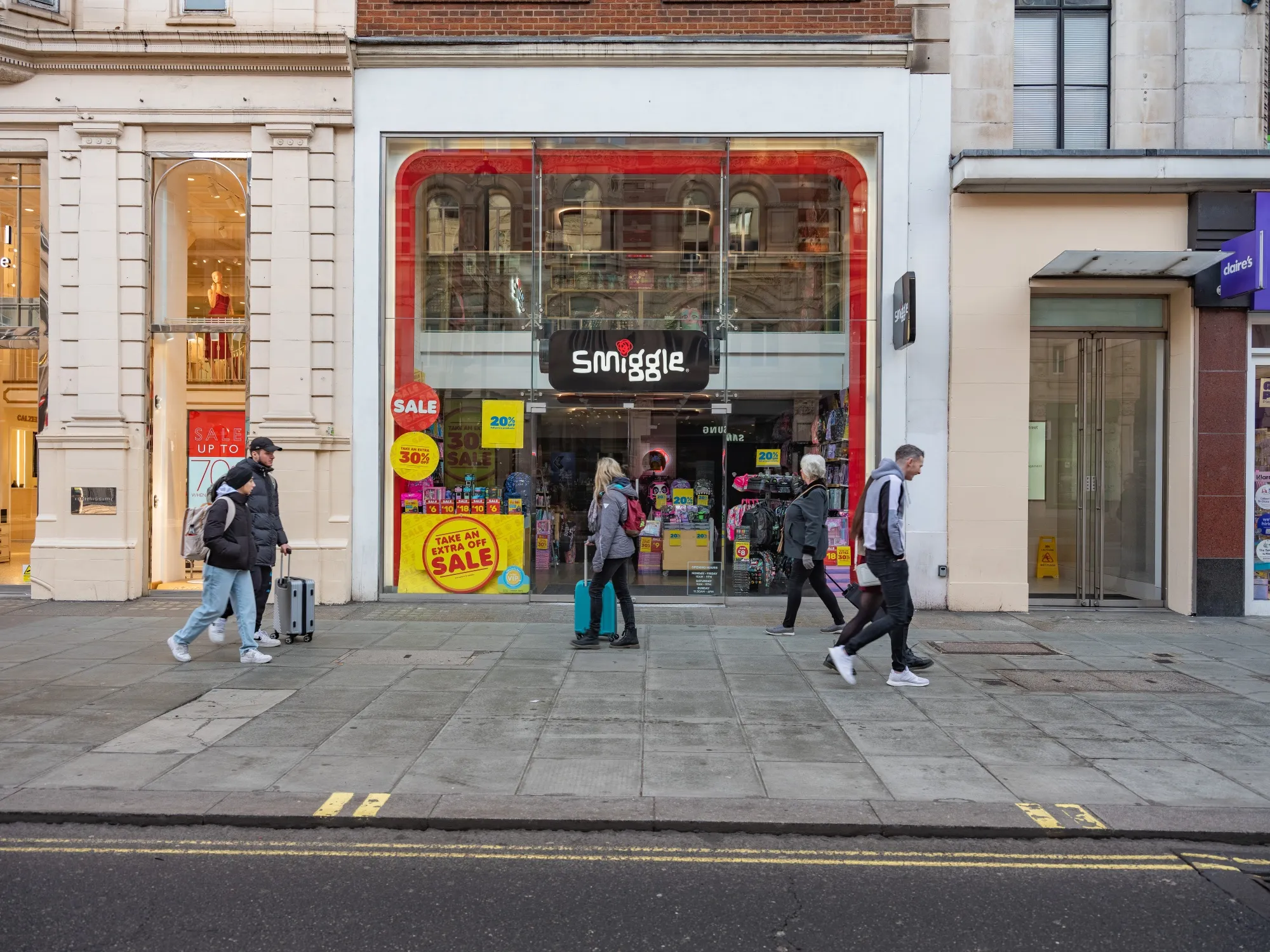 A Smiggle stationery store on Oxford Street in London.