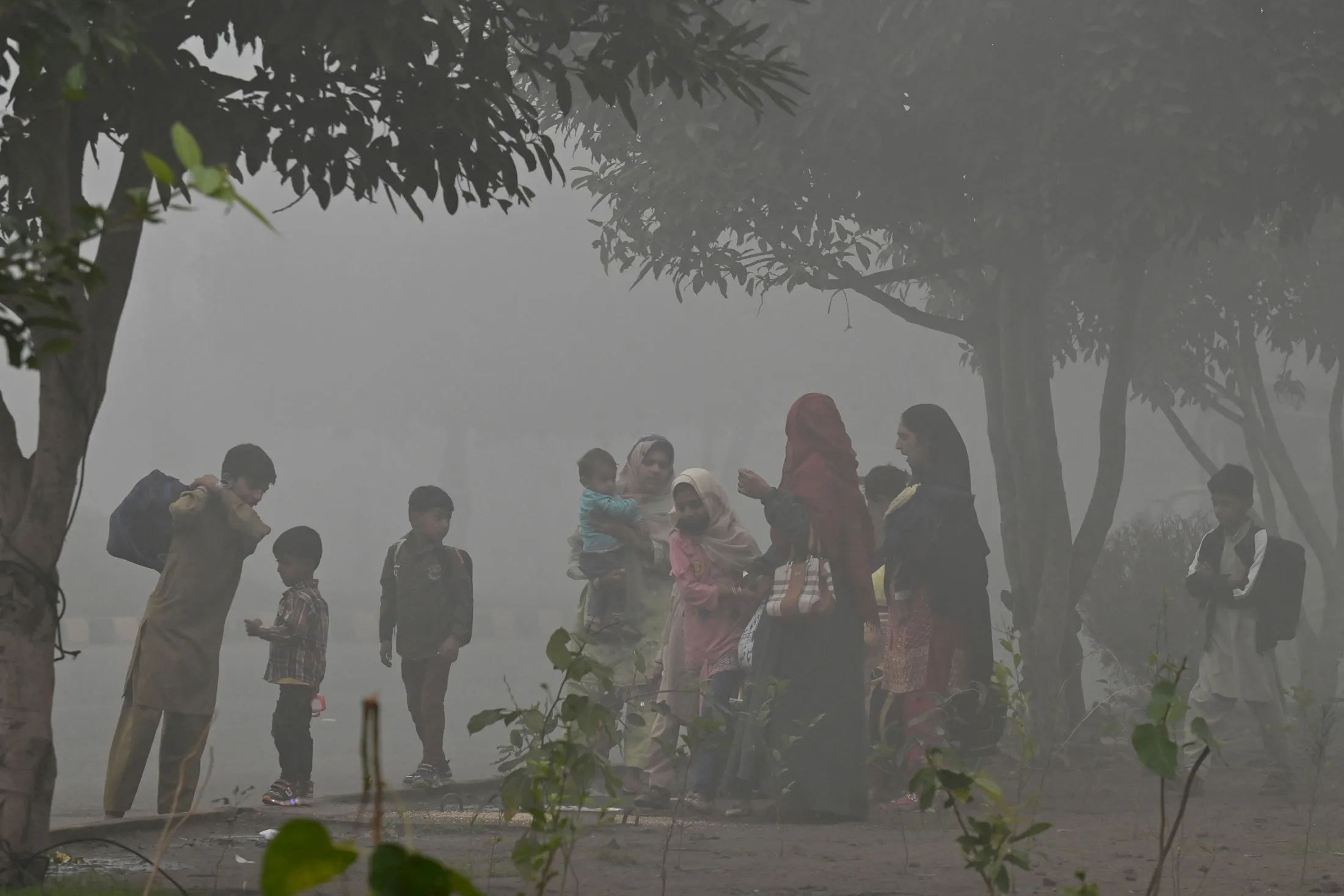 Heavy smog in Lahore.