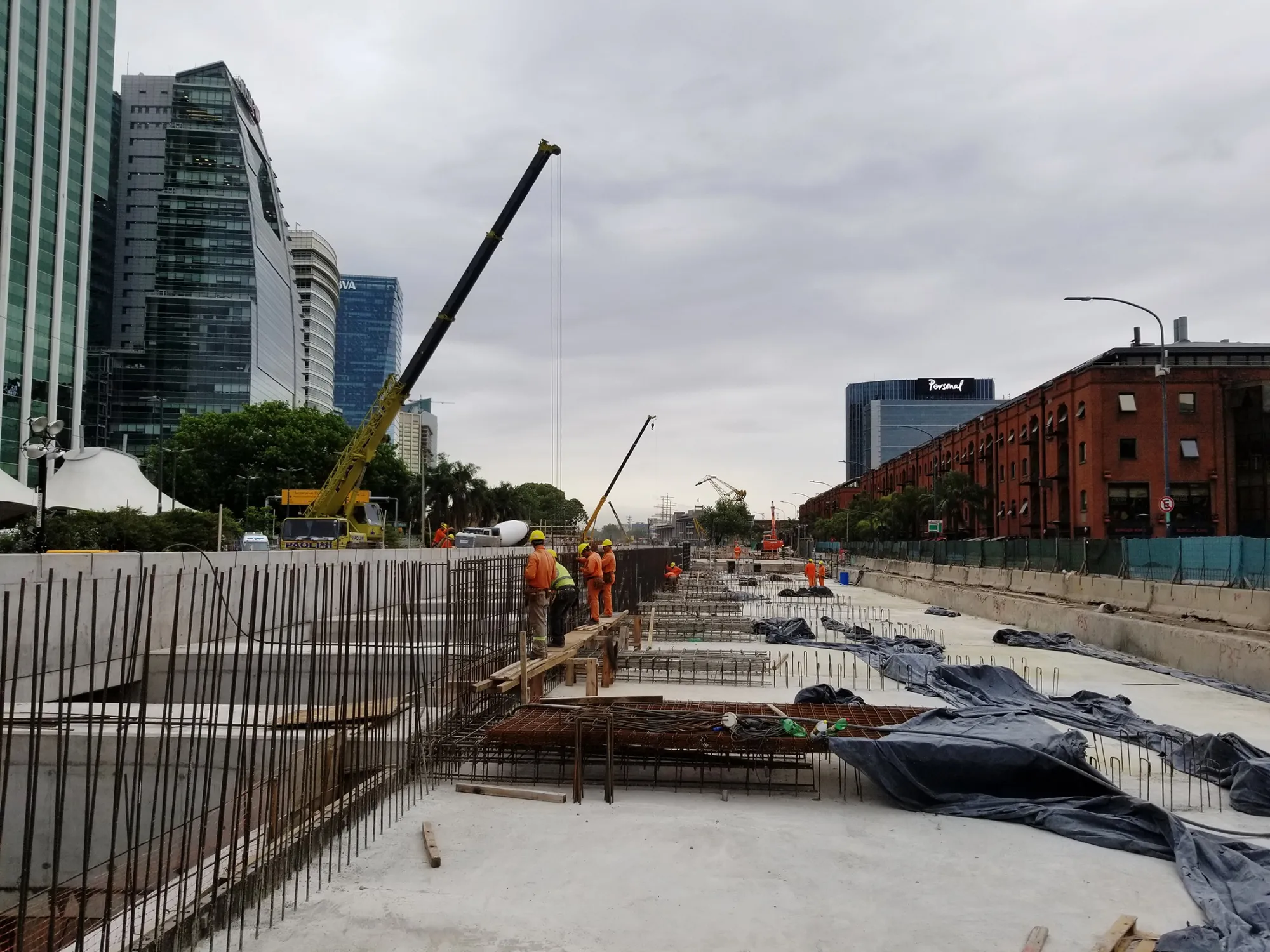 Construction in Buenos Aires.