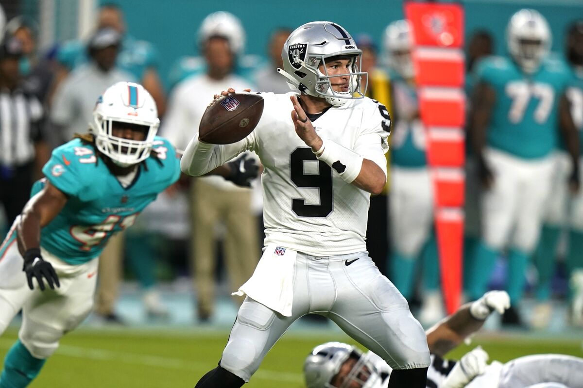 Report: Las Vegas Raiders Backup Quarterback Situation Unclear