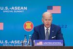 Joe Biden at the US-Association of Southeast Asian Nations (ASEAN) special summit at the State Department in Washington, D.C., on May 13.
