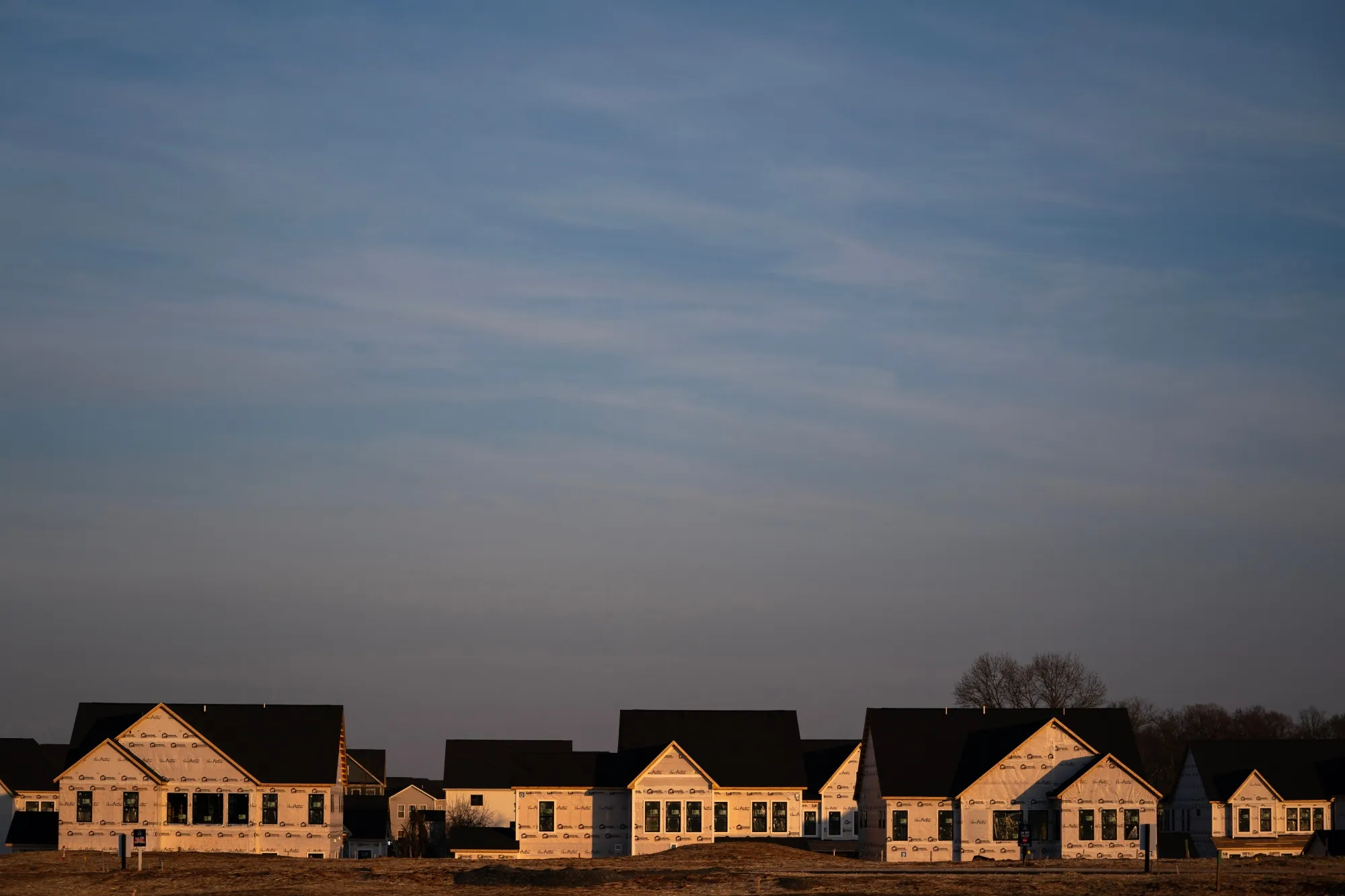 New homes in Aldie, Virginia, US.