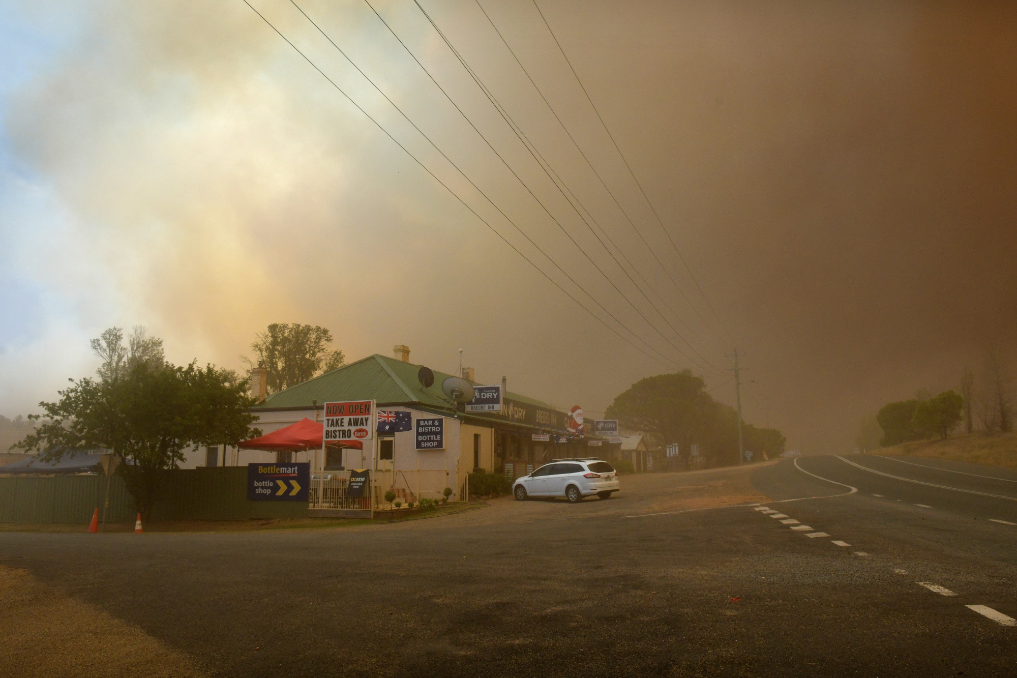 Smoke envelops Bredbo, Australia, Feb. 1.