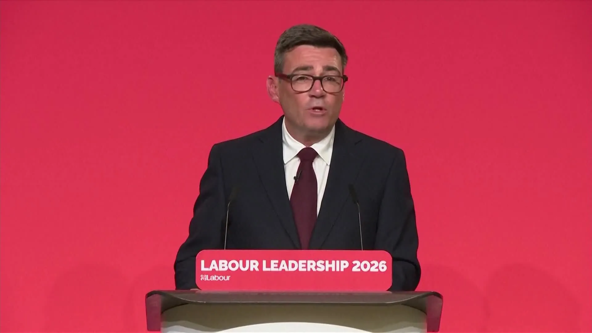 Watch UK's Burnham Pledges to Be 'Pro-Business' Leader - Bloomberg