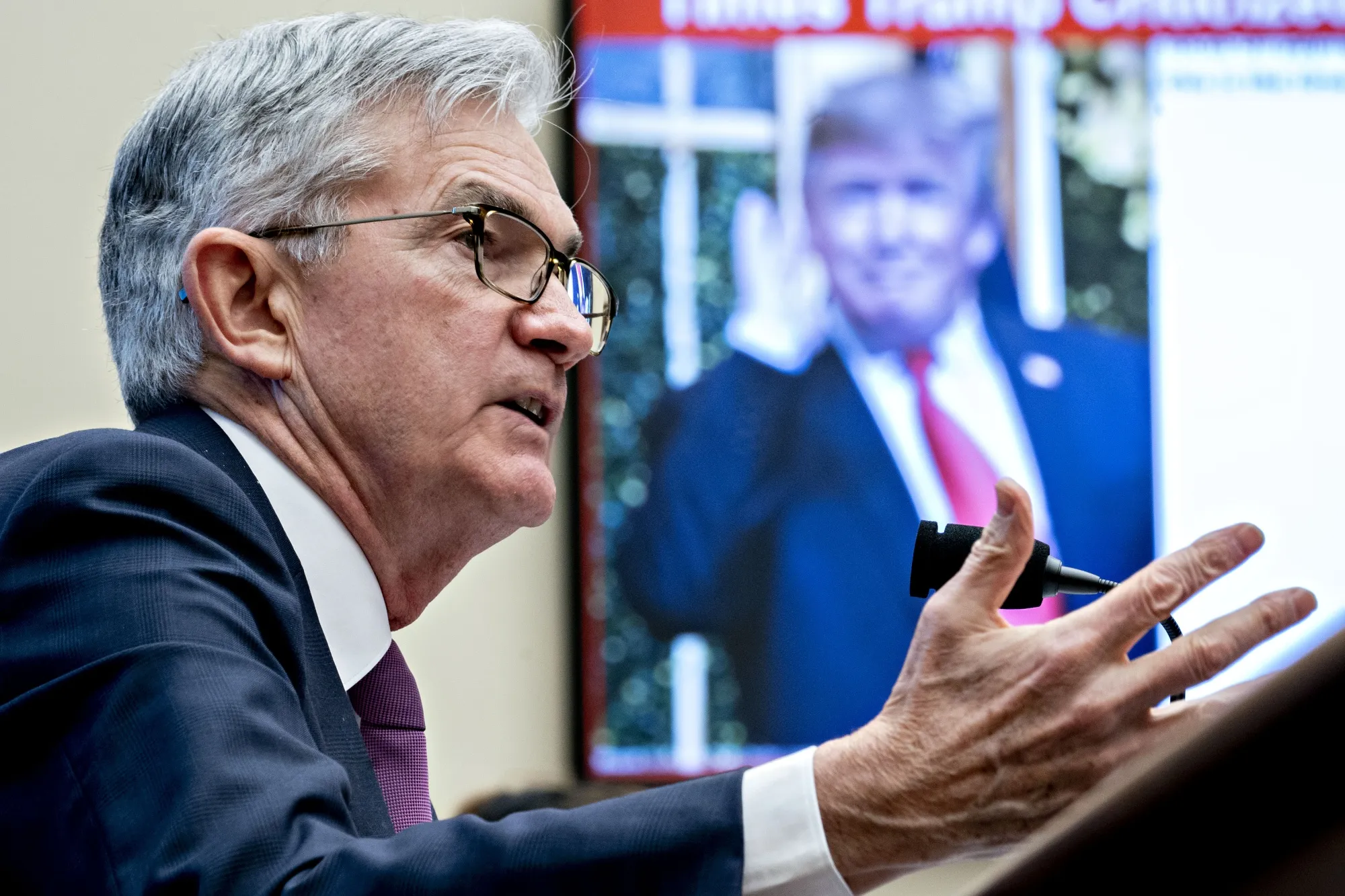 Jerome Powell speaks in Washington, D.C. on Feb. 11.