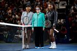 Serena Williams of the United States, right, and Naomi Osaka of Japan, left.