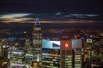 Frankfurt at night. 