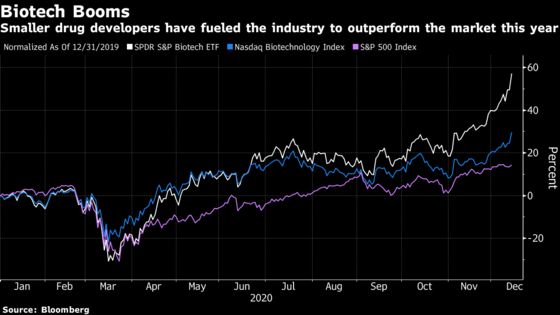 Covid Shined Light on Biotech, and Bulls See Even Brighter 2021