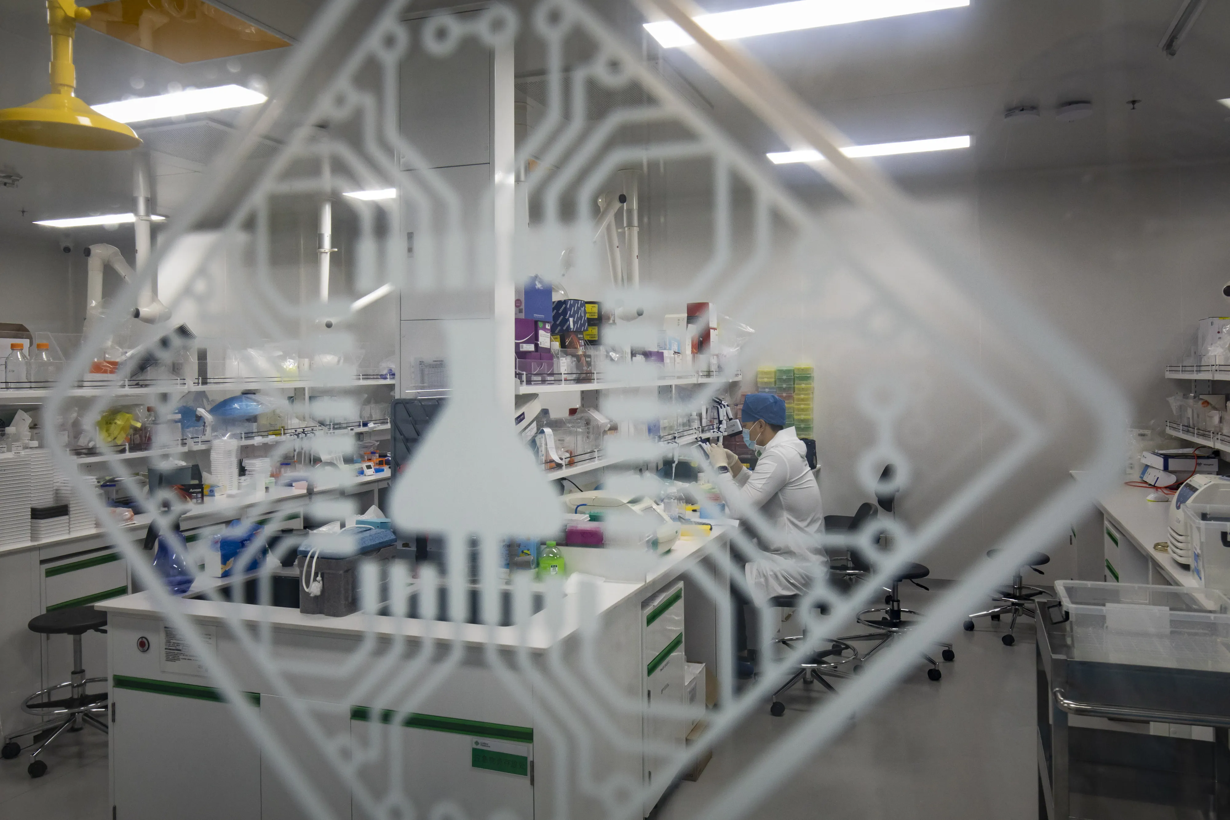 A lab inside Insilico Medicine's research facility in Suzhou, China.