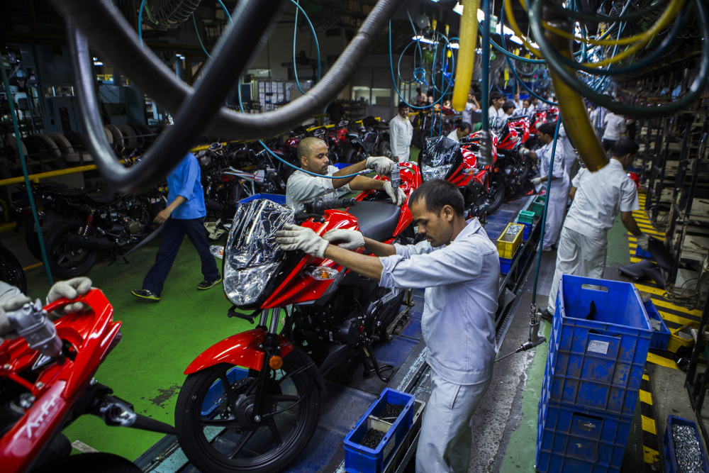 Inside Hero Motocorp's Factory Ahead Of  Industrial Production Figures
