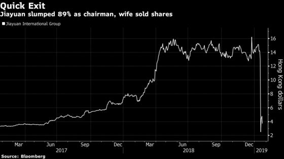 Company Chairman, Wife Cut Stake as Hong Kong Stock Plunged 89%