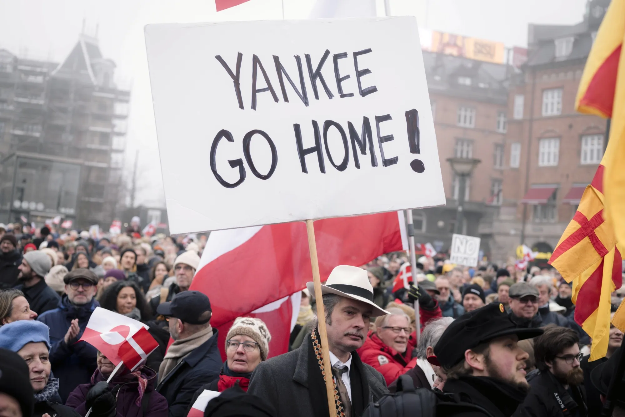 Protesters in Copenhagen at the weekend.