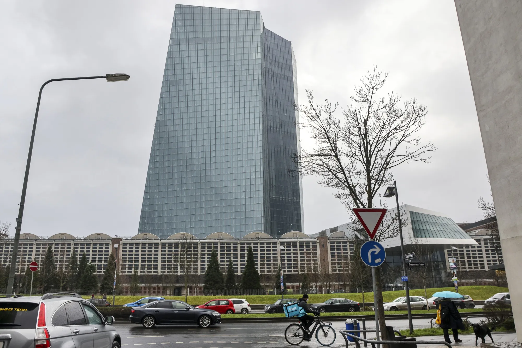 The European Central Bank (ECB) headquarters in Frankfurt.