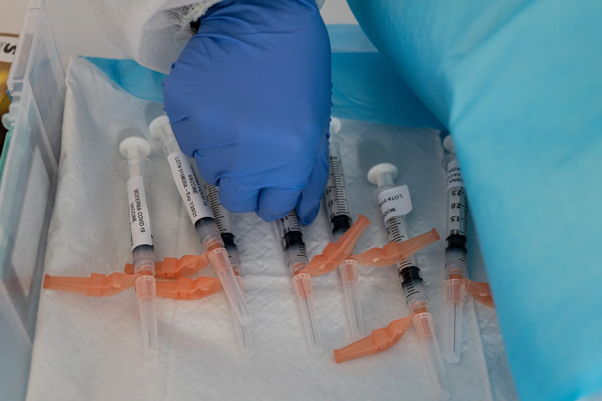 Covid-19 Vaccination Site Opens In San Francisco's Mission District 