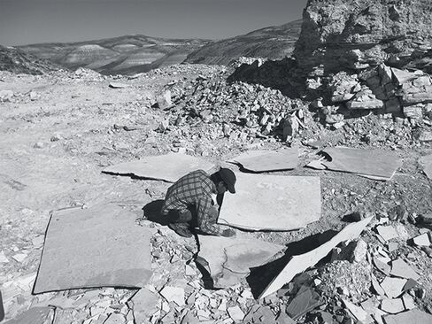 The ex-banker on his Wyoming dig in 2012.