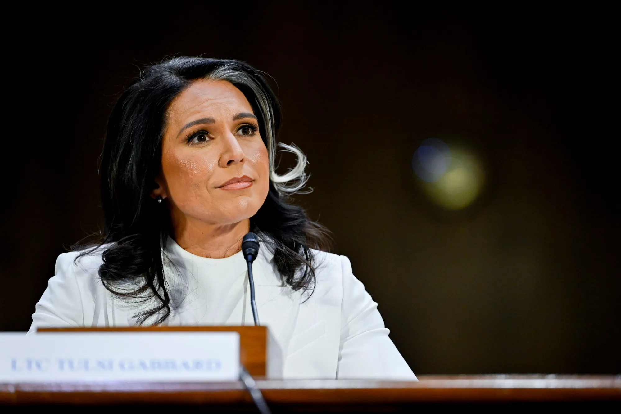 Tulsi Gabbard during her Senate Intelligence Committee confirmation hearing.